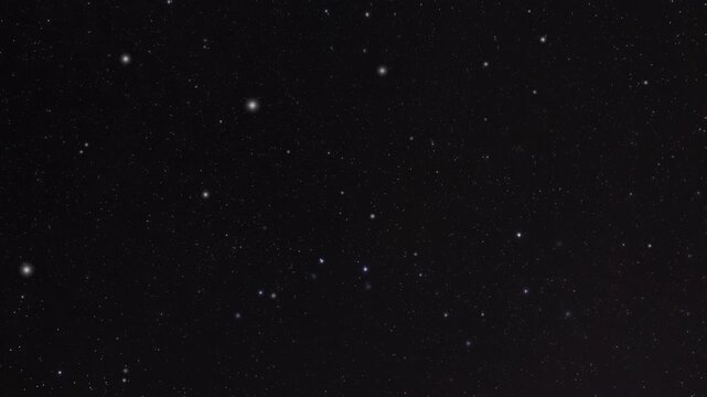 Cassiopeia Constellation Shining Bright in the Clear Night Sky