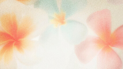 Soft pastel flowers create a tranquil atmosphere