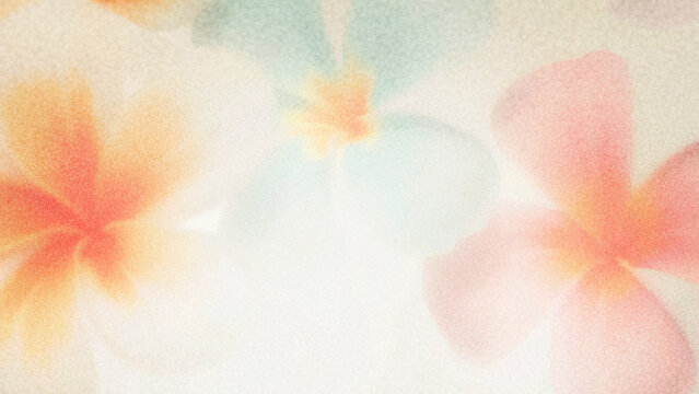 Soft pastel flowers create a tranquil atmosphere