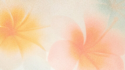 Soft pastel flowers create a tranquil atmosphere
