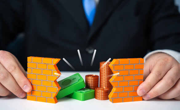 A man breaks down a brick wall and finds money. Hidden funds. Uncover a corruption scheme. Investigative reporting, financial crime analysis and anti-corruption awareness.