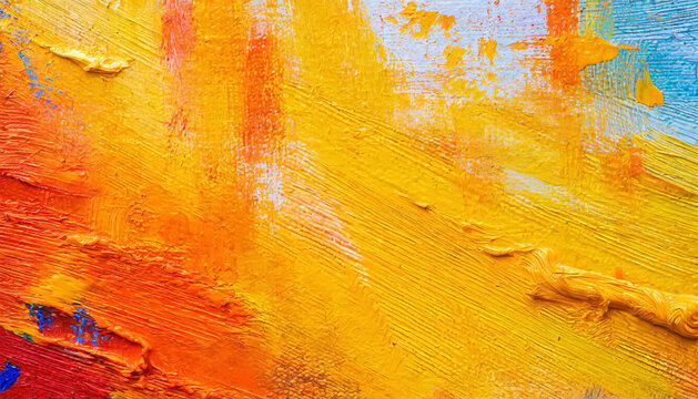 Abstract oil paint texture on canvas - Powered by Adobe
