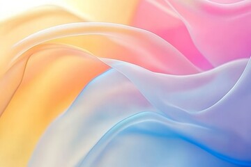 Obraz premium Translucent Curves Serenade A Symphony of Colors Dancing in Air, Unveiling Artistry with Grace