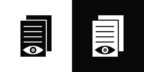 Watchlist icons vector silhouette design. Vector flat graphic design illustration.