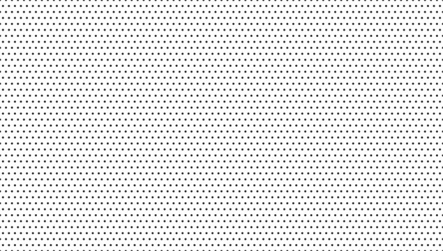 Minimal seamless dot pattern for bullet journal and notepad pages. Black dotted vector texture on white background for digital and print use, scrapbook, stationery, packaging, textile, wallpaper
