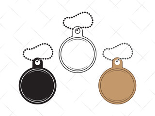 Dog Tags Army SVG, Military Dog Tag Silhouette, Soldier Tag Vector, Patriotic Clipart, US Army Dog Tag Outline for Cricut and Cutting Machines