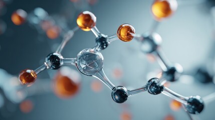 Visualizing Molecular Structure: Interconnected Atoms in Three Dimensions