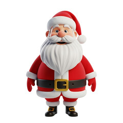 Cheerful Santa Claus illustration on black background for Christmas season