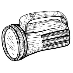 Detailed Flashlight Sketch⁠
