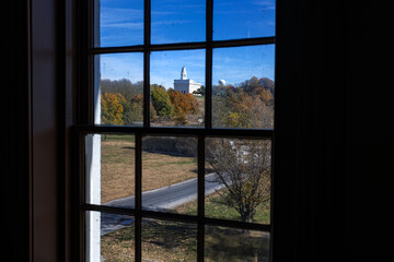 Fototapeta premium Nauvoo IL Temple at sunset