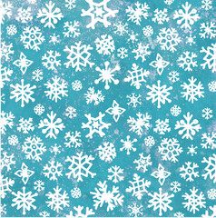watercolor snowflake pattern