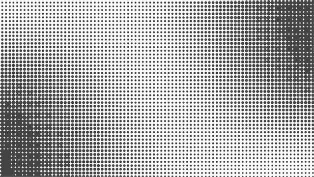 Halftone diagonal dots, monochrome dot matrix texture creating wavy gradient effect overly for backgrounds and templates	
