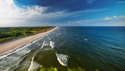 the baltic sea coast near zelenogradsk kaliningrad region