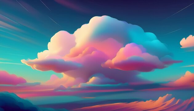 soft cloud formation vecter effect 3