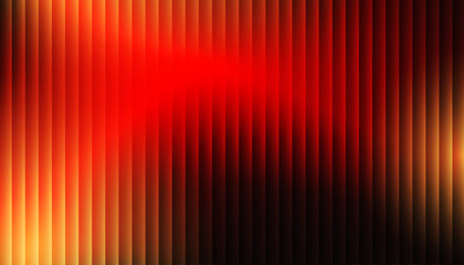 Red-orange fractal glass with a corrugated glass texture. Prism texture, golden light, warm energy waves, and an abstract sunset gradient. Vector blurred background