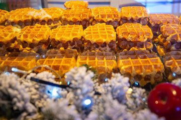Belgian waffles on the market