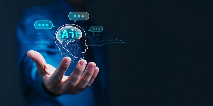 AI Chat Future of Information. Artificial intelligence AI, search for information using an artificial intelligence chatbot. smart technology by inputting. future technology information.