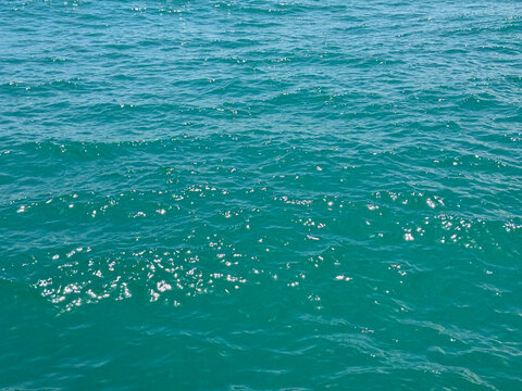 Blue ocean sea water surface background.