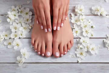 Fototapeta premium Elegant Spa Manicure and Pedicure
