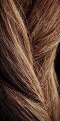 Fototapeta premium Closeup of a Brown Horse Tail - Natural Animal Hair Texture Captured with Creative Flair