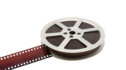 Old film strip isolated