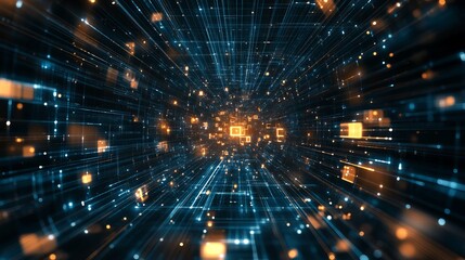 Navigate the future with this stunning digital network, a modern and dynamic background for your next tech breakthrough or innovative campaign!