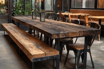 Rustic Cafe Interior