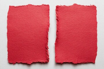 Red Textured Paper Art