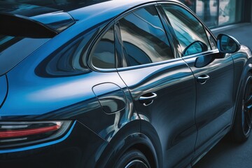 Obraz premium Sleek Modern SUV in Urban Setting