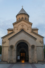 Kashveti Church Of St George Facade At Twilight In Tbilisi Georgia