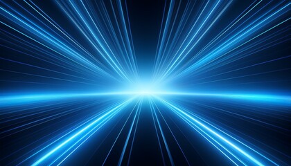 Fototapeta premium abstract background of shimmering blue luminous rays perfect for science fiction technology or energy themes space blue rays overlay