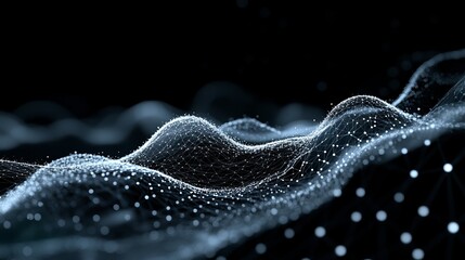 Modern digital network with glowing connections for innovative technology, data visualization and communication, ideal for futuristic concepts