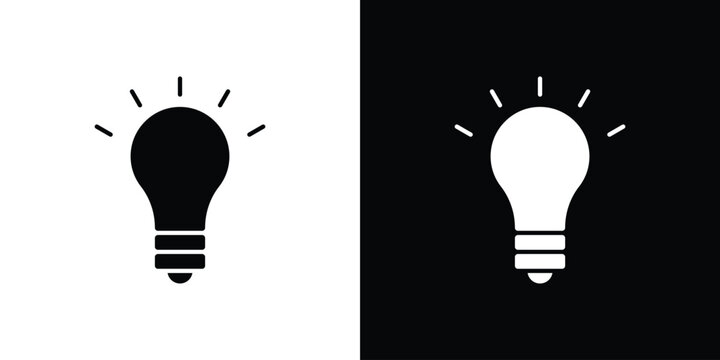 Idea icons vector. silhouette or icon or pictogram.