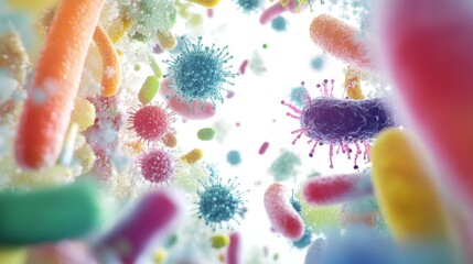 Exploring the Complex World of Bacteria and Viruses in Stunning Detail