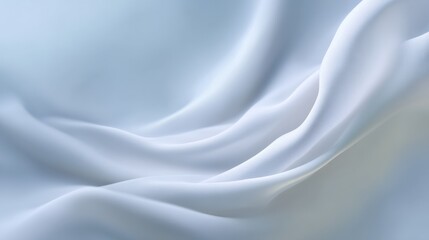 Obraz premium Soft and Ethereal White Fabric Draped Elegantly with Fluid Motion and Smooth Texture for Fashion or Interior Design Imagery and Backgrounds