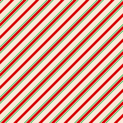Christmas background. Striped candy cane Christmas seamless pattern. Holiday present wrapping paper, wallpaper.