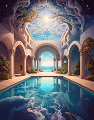 fantasy room with pool