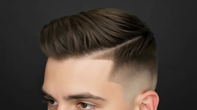 Stylish fade haircut transformation with expert precision and detail