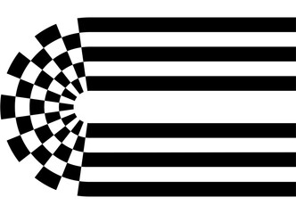 Sports vector pattern of black stripes on a white background. Modern design element for advertising, interior, packaging, games. Vector background of lines. Racing. Finish