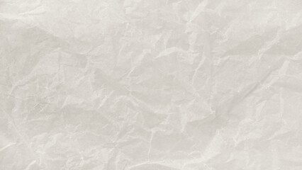 Natural background of crumpled paper texture in soft white Cloud Dancer color. Paper texture adds organic, vintage and handmade feel