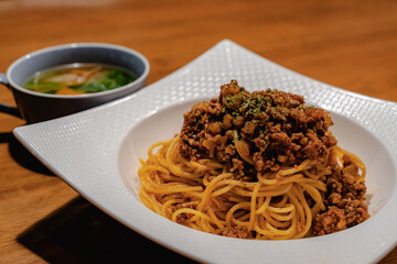 Spaghetti Bolognese dinner
