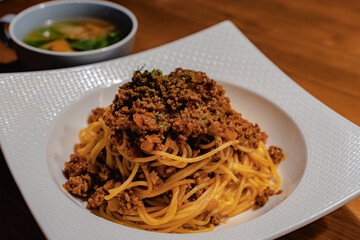 Spaghetti Bolognese dinner
