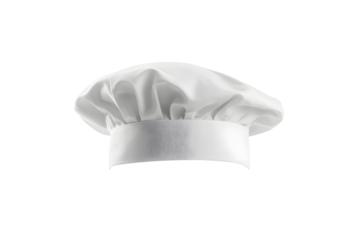 white chef hat isolated on white