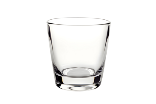 single transparant Glass with milk isolated on white background