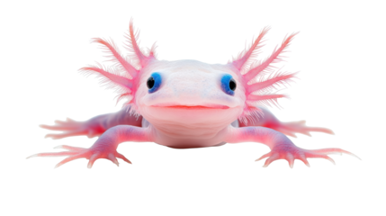 Axolotl on Transparent Background