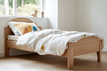 Contemporary Bedroom Featuring Smooth Silk Sheets on Bed