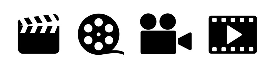 Movie icon. cinema vector. Video symbol