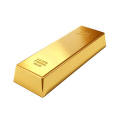 some gold bar isolated on white background