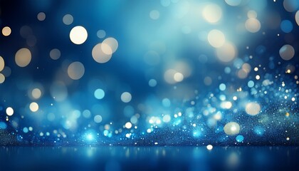blue sparkle background glittering lights bokeh effect