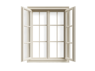 Window frames isolated on white background